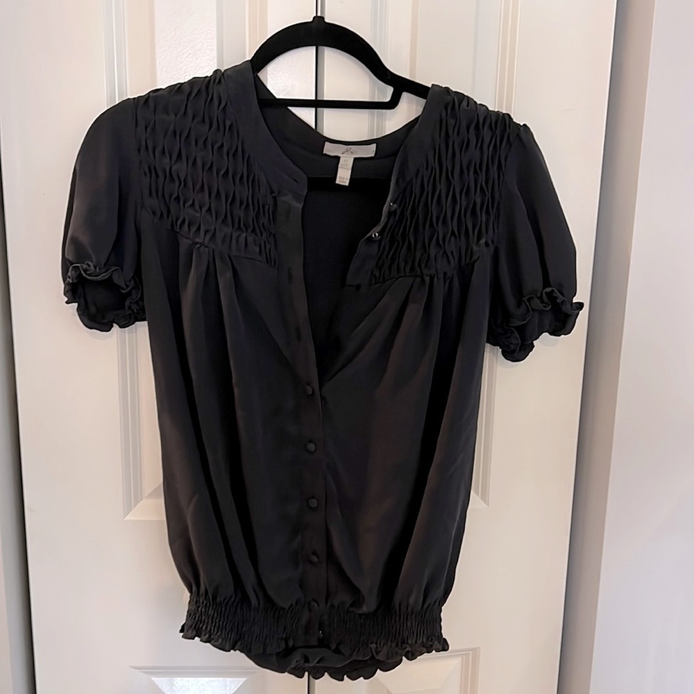 Joie short sleeve ruffle blouse